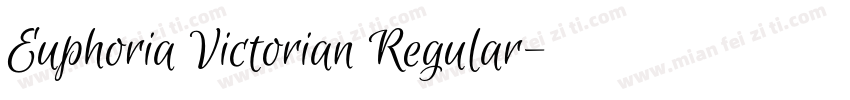 Euphoria Victorian Regular字体转换
